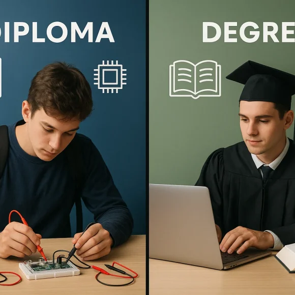 degree vs diploma in electronics